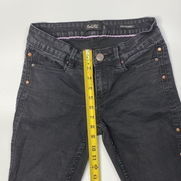 Nanette Lepore Embellished Hamilton Skinny Black Jeans - Picture 10 of 14